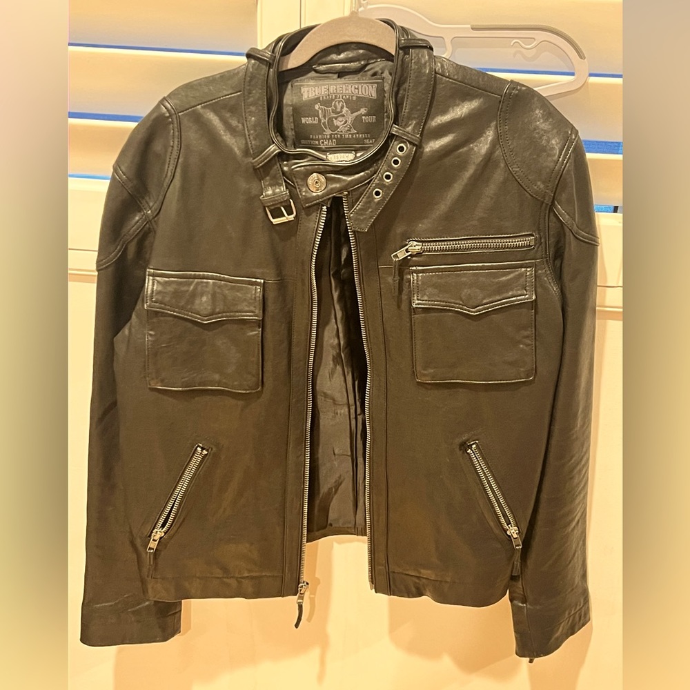 True Religion Large Leather Jacket
